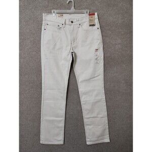 Levis 514 Straight Fit Pants Mens 34x34 Beige Stretch NEW
